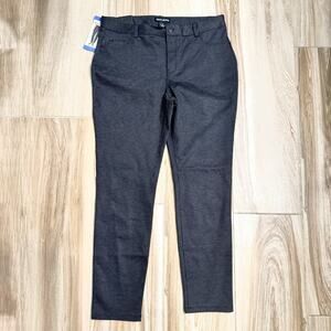 DKNY Jeans Ponte Pant Soft Stretch Black/Gray Size Large NWT